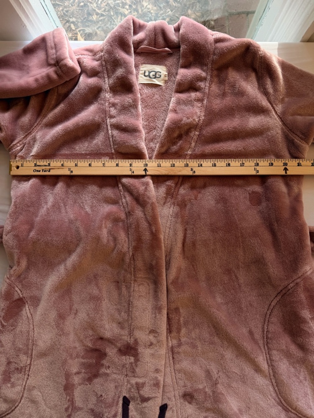 UGG Rose Pink Mauve Marlow Ultra Plush Soft Cozycore Loose Fit Robe Size SMALL - Picture 8 of 10